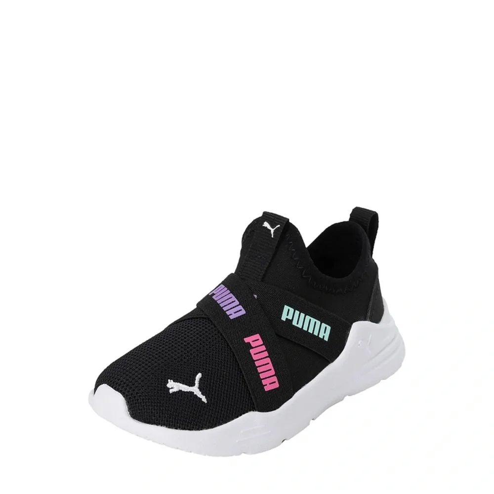 Puma Black Slip On Sneakers